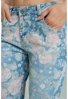 Jeans Mom Mojito Azul Ragged Pf21350094