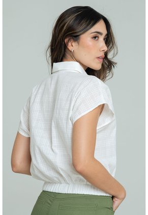 Blusa Italy Blanco Ragged Pf11113203