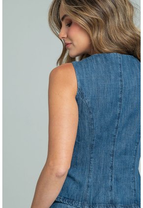 Blusa Mumbai Azul Ragged Pf21110028