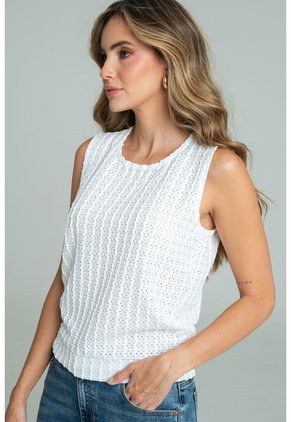 Blusa Telem Blanco Ragged Pf11113191