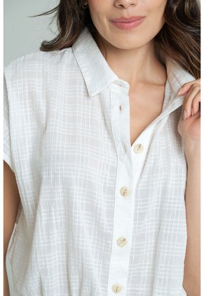 Blusa Italy Blanco Ragged Pf11113203