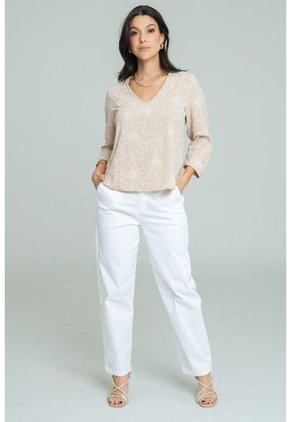 Blusa Whren Beige Ragged Pf11113205
