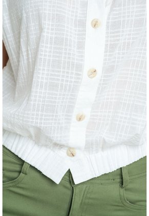 Blusa Italy Blanco Ragged Pf11113203