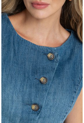 Blusa Mumbai Azul Ragged Pf21110028