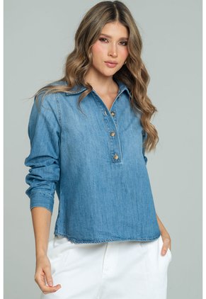 Camisa Everest Azul Ragged Pf21110030