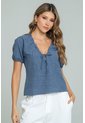 Blusa Sicilia Azul Ragged Pf11113162 de Ragged