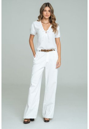Blusa Sicilia Blanco Ragged Pf11113162