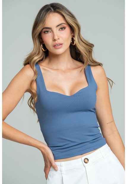 Top Phia Azul Ragged Pf13120860