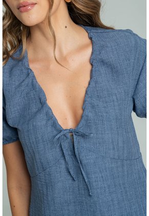 Blusa Sicilia Azul Ragged Pf11113162