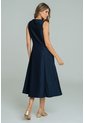 Vestido Midi Azul Ragged Pf21510021 de Ragged
