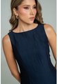 Vestido Midi Azul Ragged Pf21510021 de Ragged