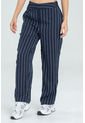 Pantalon Recto Rayas Azul Ragged Pf31310676 de Ragged