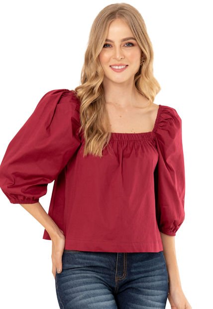 Blusa Granada Rojo Ragged Pf11112226