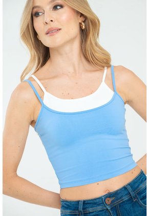 Top Doble Ronny Azul Ragged Pf13120796
