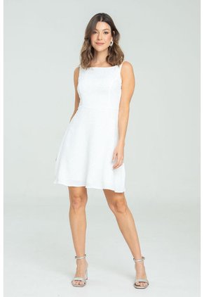 Vestido Glowy Blanco Ragged Pf11511347