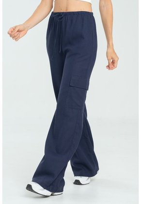 Pantalon Cargo Lino Azul Ragged Pf11310770