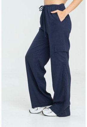 Pantalon Cargo Lino Azul Ragged Pf11310770