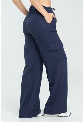 Pantalon Cargo Lino Azul Ragged Pf11310770