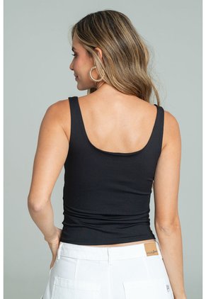 Top Phia Negro Ragged Pf13120860