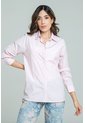Camisa Oversize Rayas Rosa Ragged Pf11112865 de Ragged
