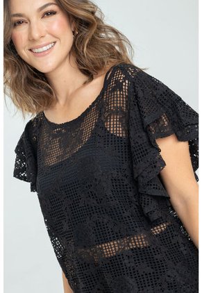 Blusa Vermont Negro Ragged Pf11112720