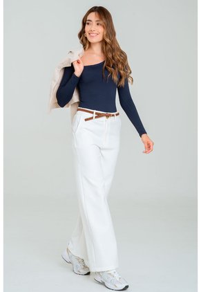 Pantalon Mekia Blanco Ragged Pf12310404