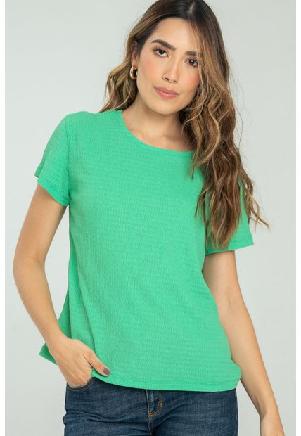 Blusa Mokka Verde Ragged Pf31122232