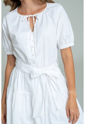 Vestido Santorini Blanco Ragged Pf11511364