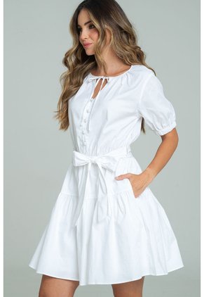 Vestido Santorini Blanco Ragged Pf11511364