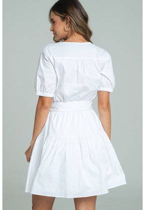 Vestido Santorini Blanco Ragged Pf11511364