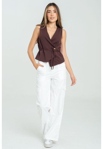 Pantalon Cargo Tech Blanco Ragged Pf11310848 Ragged
