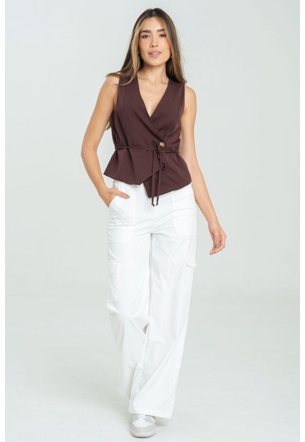 Pantalon Cargo Tech Blanco Ragged Pf11310848