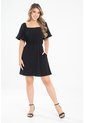 Vestido Corto Hartoon Negro Ragged Pf31511473 de Ragged