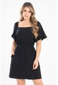 Vestido Corto Hartoon Negro Ragged Pf31511473 de Ragged