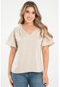 Blusa Satin Beige Ragged Pf31113493 de Ragged