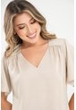 Blusa Satin Beige Ragged Pf31113493 de Ragged
