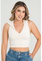Crop Top Capucha Blanco Ragged Pf31122311 de Ragged