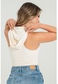 Crop Top Capucha Blanco Ragged Pf31122311 de Ragged