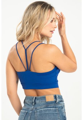 Crop Top Lhindy Azul Ragged Pf31122315