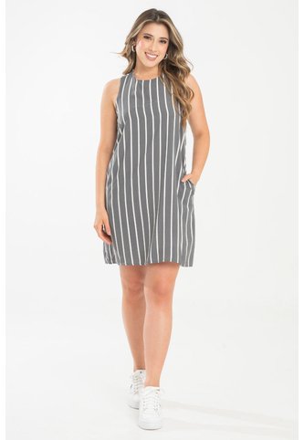 Vestido Corto Mahija Gris Ragged Pf31511495 Ragged