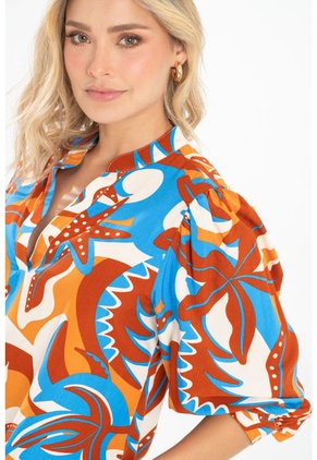 Blusa Mendoza Café Ragged Pf31113460
