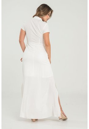 Vestido Abigail Blanco Ragged Pf31511485