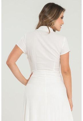Vestido Abigail Blanco Ragged Pf31511485