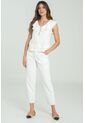 Pantalon Atlantida Pespuntes Blanco Ragged Pf21310040 de Ragged