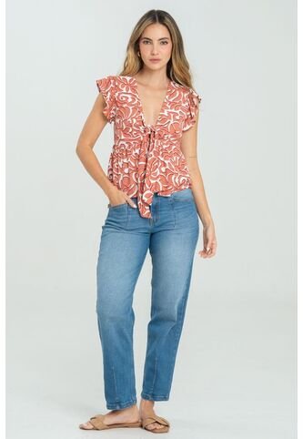 Jeans Almeria Azul Ragged Pf21350061 Ragged