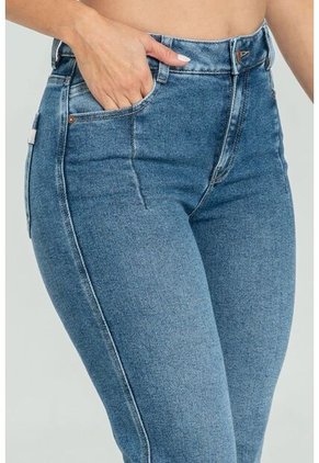 Jeans Mom Pinzas Azul Ragged Pf21350065