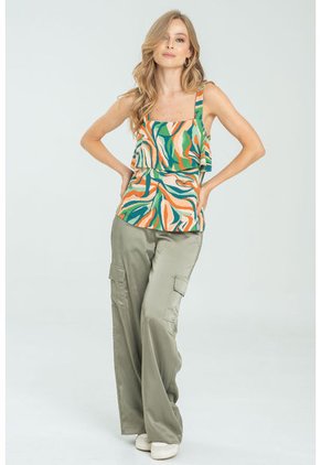 Blusa Mila Café Ragged Pf11112729