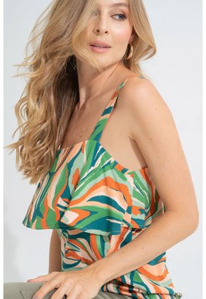 Blusa Mila Café Ragged Pf11112729