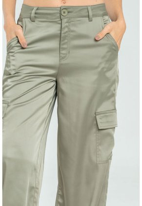 Pantalon Cargo Satin Verde Ragged Pf11310740