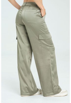 Pantalon Cargo Satin Verde Ragged Pf11310740